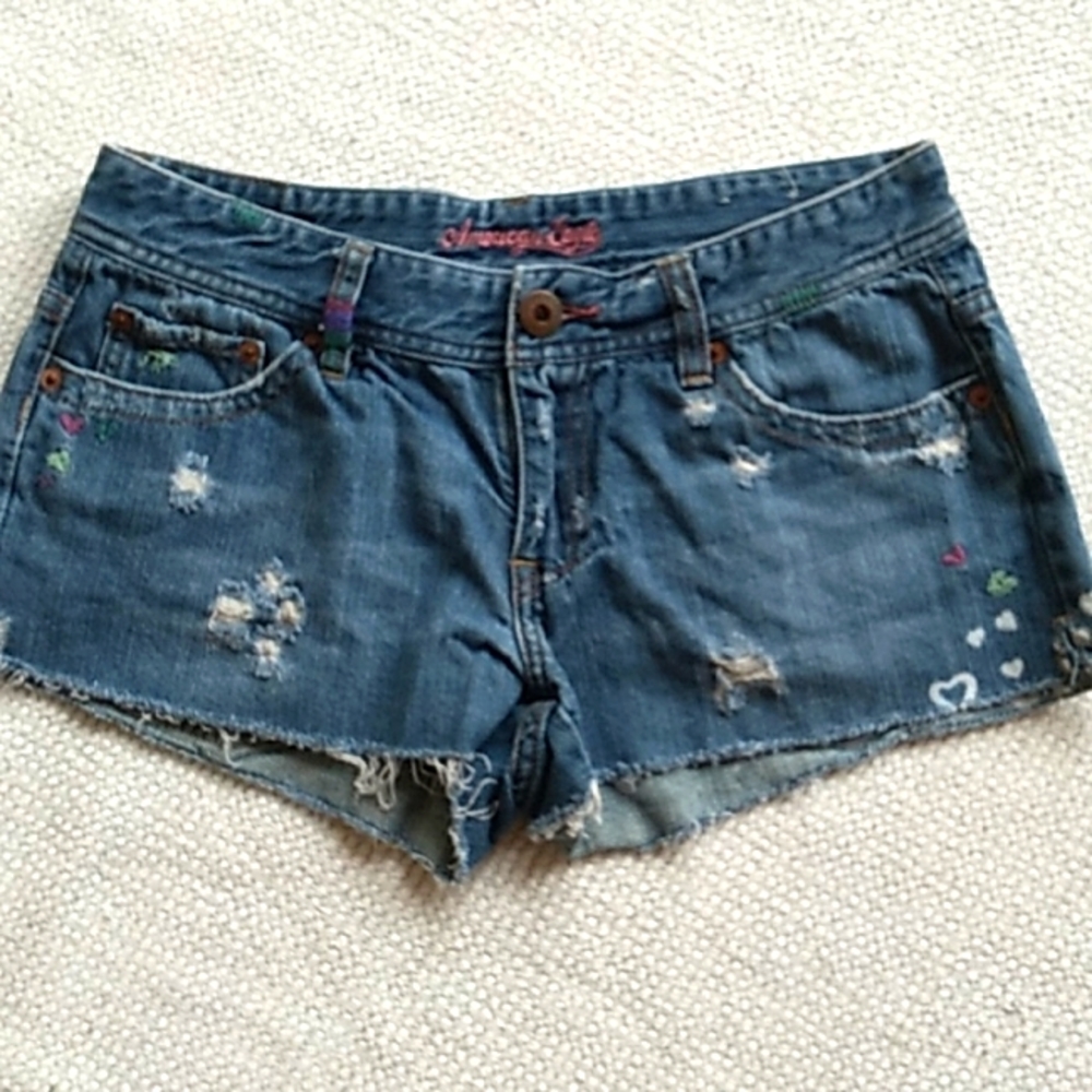 Distressed Daisy Duke Jean Shorts Size 6